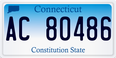 CT license plate AC80486