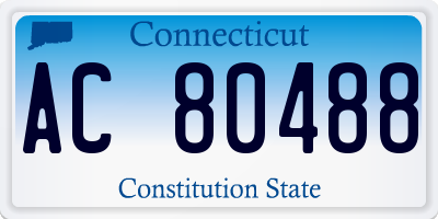 CT license plate AC80488
