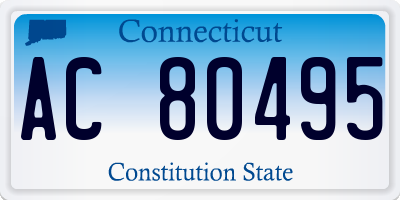 CT license plate AC80495