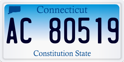CT license plate AC80519