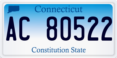 CT license plate AC80522