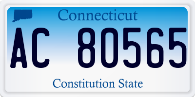CT license plate AC80565