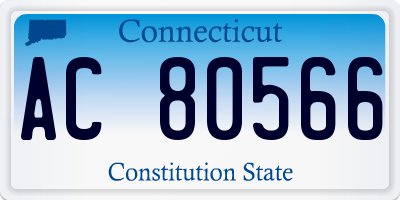 CT license plate AC80566