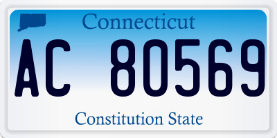 CT license plate AC80569