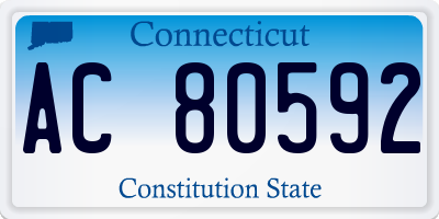 CT license plate AC80592