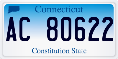 CT license plate AC80622