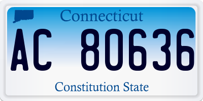 CT license plate AC80636