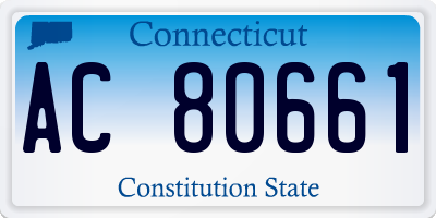 CT license plate AC80661