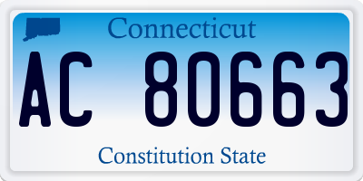 CT license plate AC80663