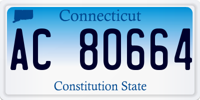 CT license plate AC80664