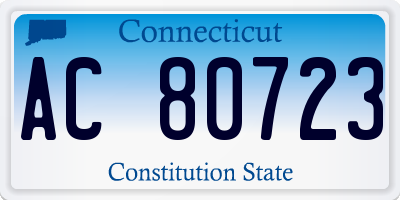 CT license plate AC80723