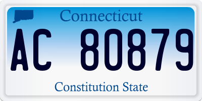 CT license plate AC80879