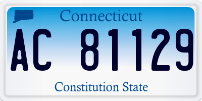 CT license plate AC81129