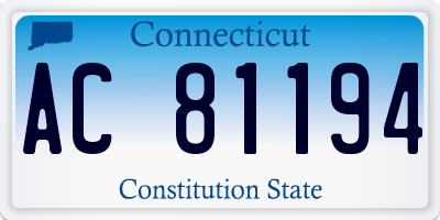 CT license plate AC81194