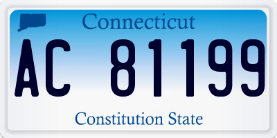 CT license plate AC81199