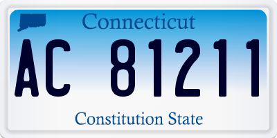 CT license plate AC81211