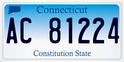 CT license plate AC81224