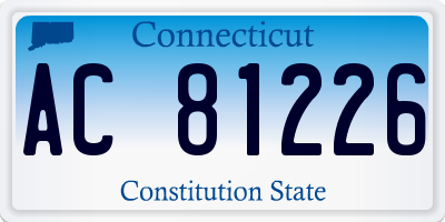 CT license plate AC81226