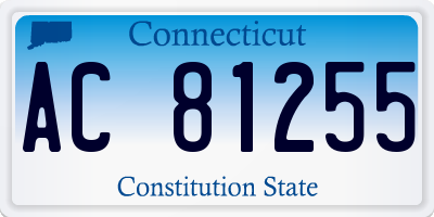 CT license plate AC81255