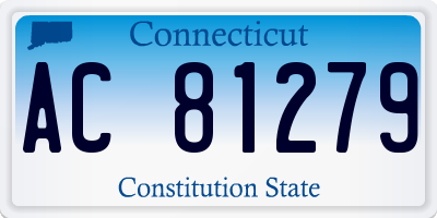 CT license plate AC81279