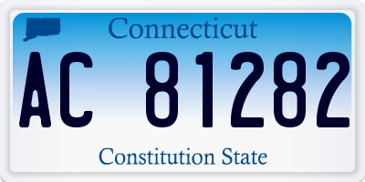 CT license plate AC81282