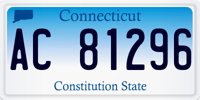 CT license plate AC81296