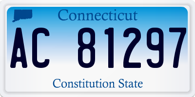 CT license plate AC81297
