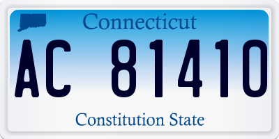 CT license plate AC81410