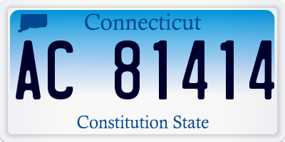 CT license plate AC81414
