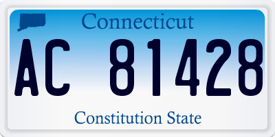 CT license plate AC81428
