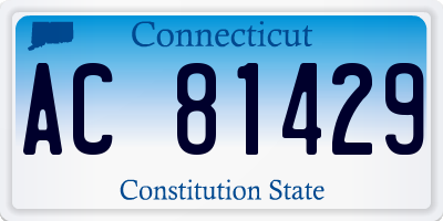 CT license plate AC81429