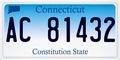 CT license plate AC81432