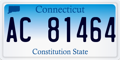 CT license plate AC81464