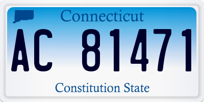 CT license plate AC81471