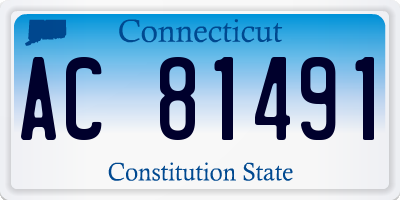 CT license plate AC81491
