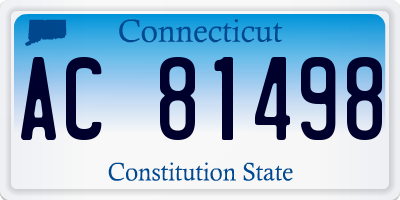 CT license plate AC81498