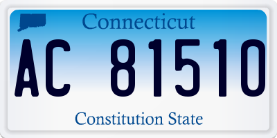 CT license plate AC81510