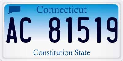 CT license plate AC81519