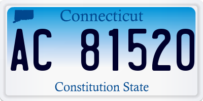 CT license plate AC81520