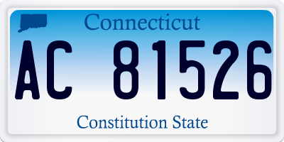 CT license plate AC81526