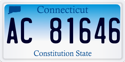 CT license plate AC81646