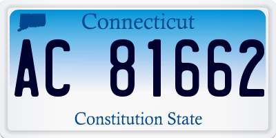 CT license plate AC81662