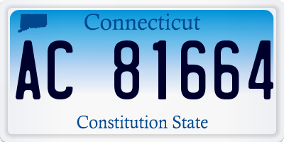 CT license plate AC81664