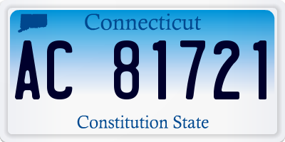 CT license plate AC81721