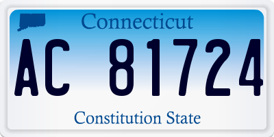 CT license plate AC81724