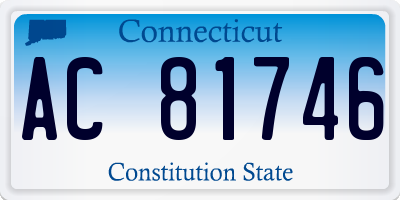 CT license plate AC81746