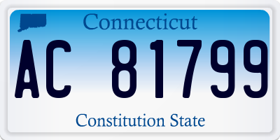 CT license plate AC81799