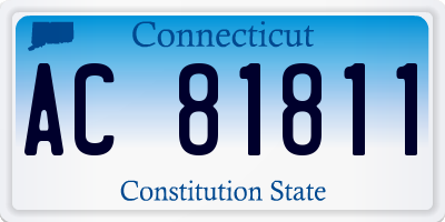 CT license plate AC81811