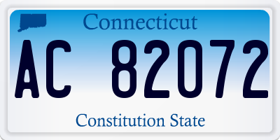 CT license plate AC82072