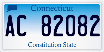 CT license plate AC82082